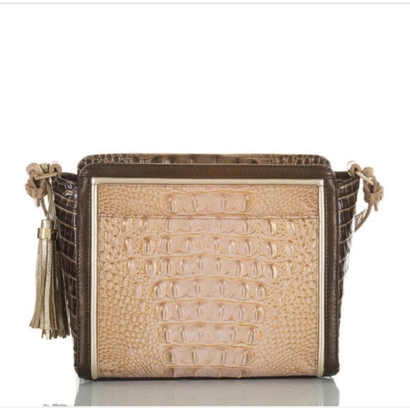 Brahmin Bags Brahmin Carrie Crossbody Chiffon Roseleaf Free Matching Wallet Poshmark